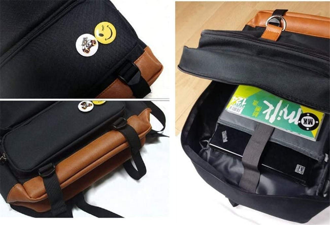 Anime Backpack One Piece Luminous Large Capacity School Bag Cosplay Bookbag