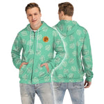 Animal Crossing Game 3D Printing Green Hoodie Coat Cosplay Costume Hoodies