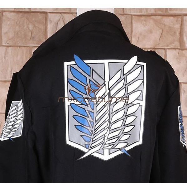 Attack On Titan Scout Regiment /survey Corps Cosplay Black Costume Costumes
