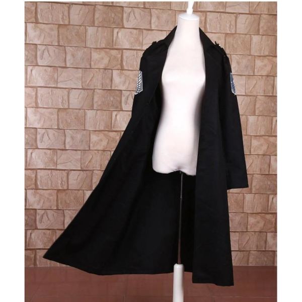 Attack On Titan Scout Regiment /survey Corps Cosplay Black Costume Costumes