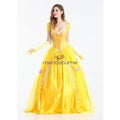 Beauty And The Beast 2017 Belle Princess Dress Cosplay Costume Costumes