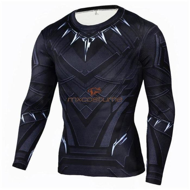 Black Panther 3D Printing Long/short Sleeves T-Shirt Cosplay Costume Shirts