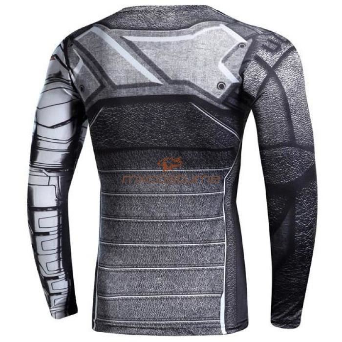 Captain America 3 Civil War Winter Soldier Long Sleeves T-Shirt Shirts