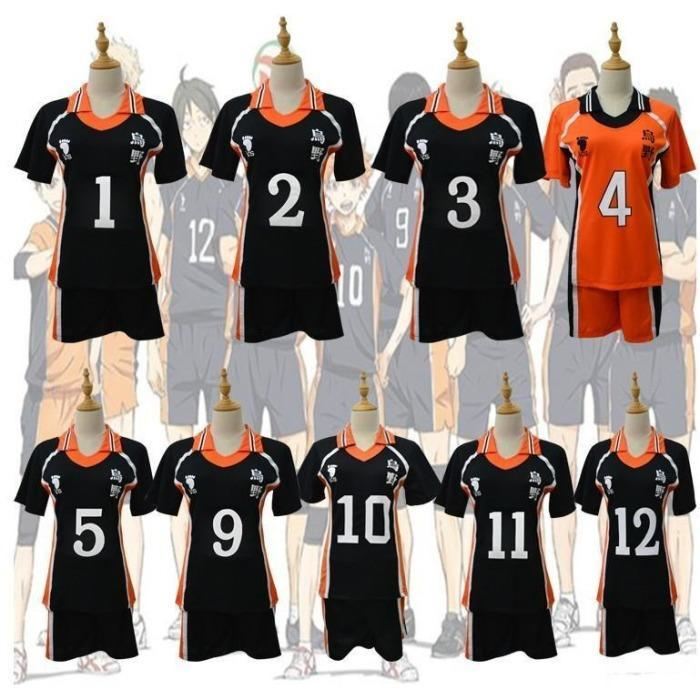 Haikyuu Karasuno High School Volleyball Club Hinata Shyouyou Sportswear Jerseys Cosplay Costume
