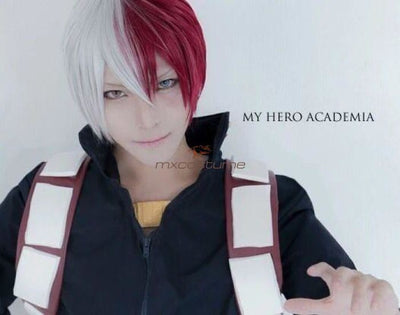 My Hero Academia Todoroki Shoto Cosplay Red&white Wig Accessories