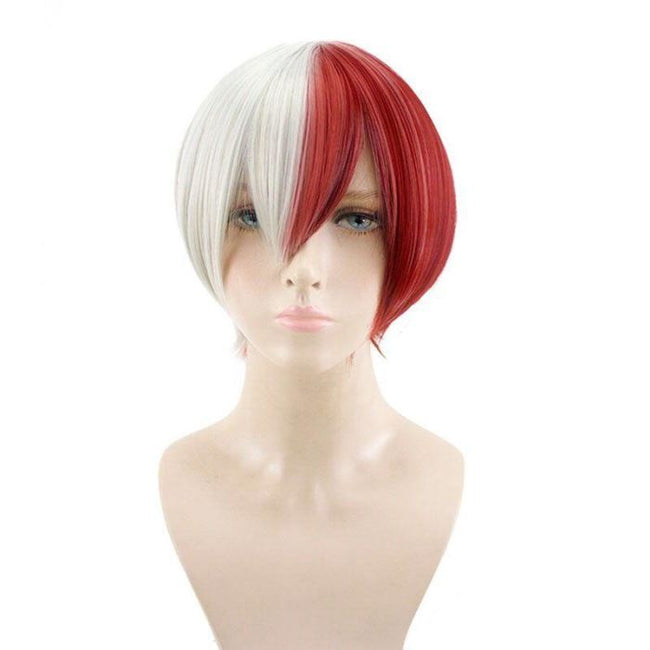 My Hero Academia Todoroki Shoto Cosplay Red&white Wig Accessories