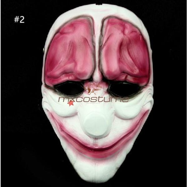 Payday 2 Cosplay Mask With 4 Versions Masks