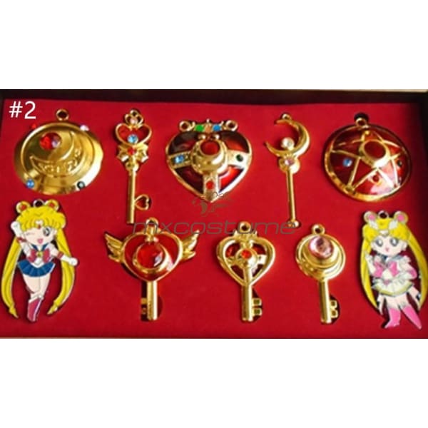 Pretty Soldier Sailor Moon Cosplay Necklace With Key Shape Accessories