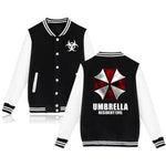 Resident Evil Umbrella Baseball Uniform Hoodie Hoodies
