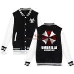 Resident Evil Umbrella Baseball Uniform Hoodie Hoodies