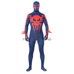 Spider-Man 2099 Miguel Ohara Blue Tights Jumpsuits Cosplay Costume Costumes