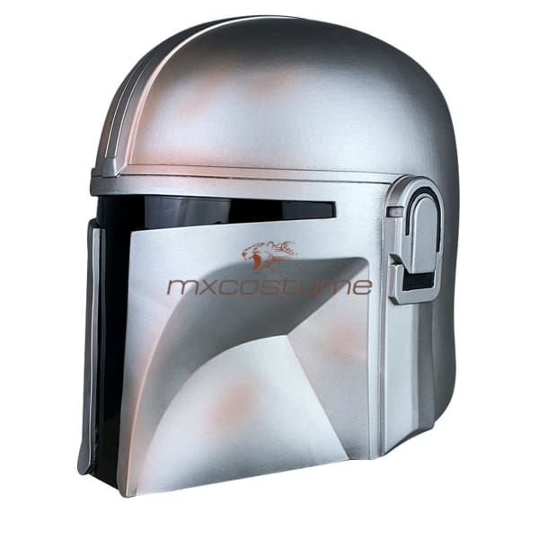 Star Wars Mandalorian Cosplay Silver Pvc Mask Helmet