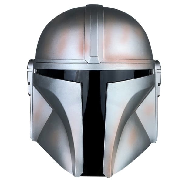 Star Wars Mandalorian Cosplay Silver Pvc Mask Helmet