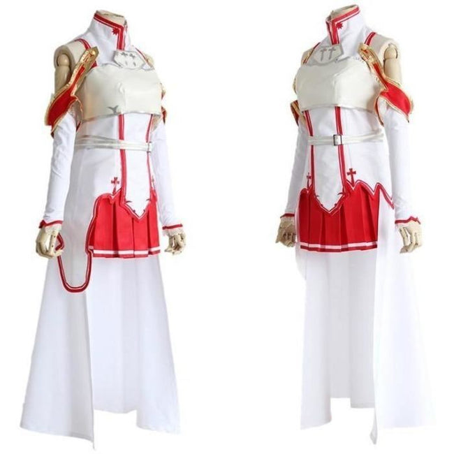 Sword Art Online Yuuki Asuna Full Set Cosplay Costume Costumes