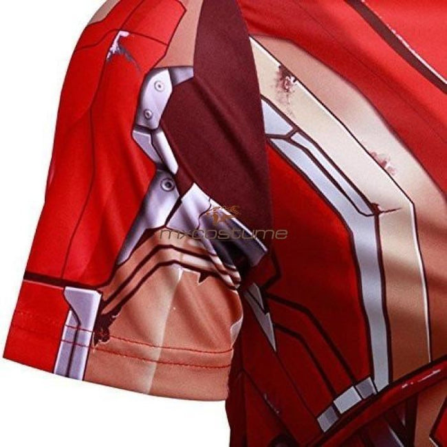 The Avengers 2 Iron Man Tony Stark Red T-Shirt Cosplay Costume Shirts