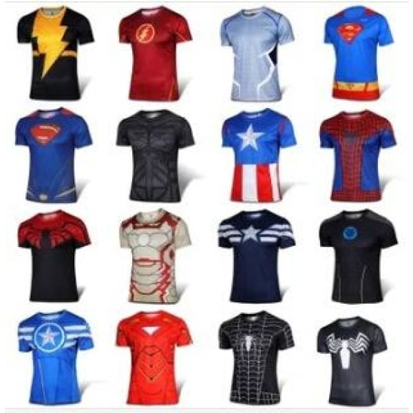 The Avengers Superhero Cosplay Short Sleeves T-Shirt