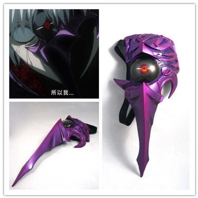 Tokyo Ghoul 2 Kaneki Ken Cosplay Centipede Face Mask With Led Masks